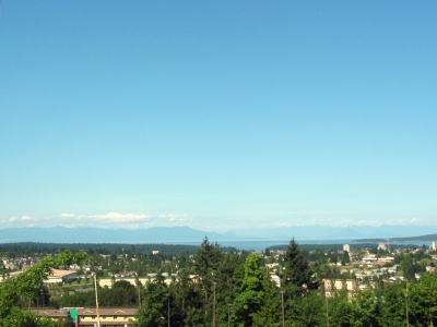 Nanaimo & Mtns. from Classroom